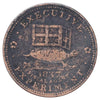 1837 USA Executive Experiment Hard Times Copper Token (toned)