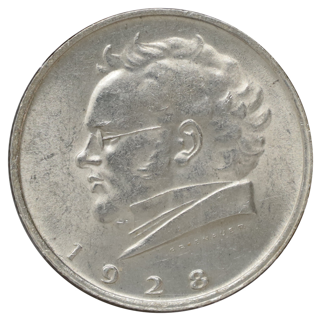 Austria 1928 2 Schillings Brilliant Uncirculated (MS63) DOD