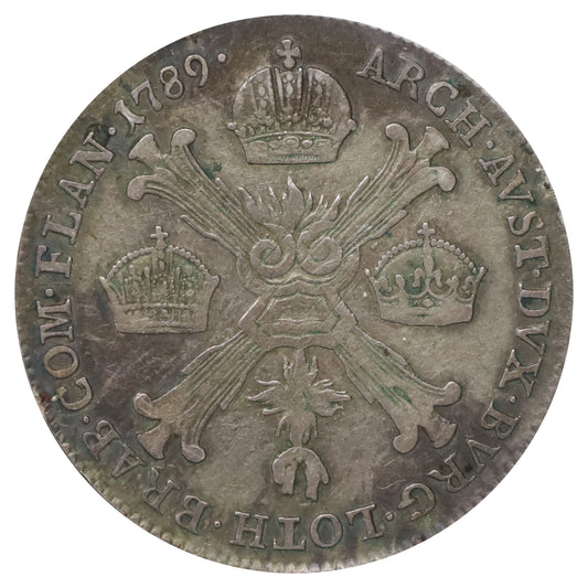 Austrian Netherlands 1789 Joseph II 1/2 Kronenthaler (DOD)