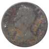 Great Britain 1749 George II Farthing Very Good (VG8) corroded