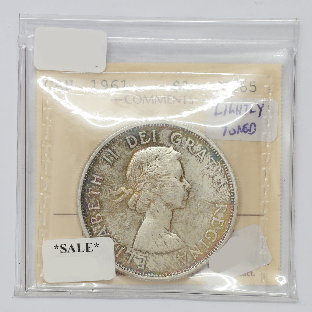 1961 Canada Dollar ICCS Certified MS65 (lightly toned)