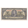 BC-25c 1937 Canada $20 Coyne-Towers, Various Prefixes, Circulated (damaged or writing)