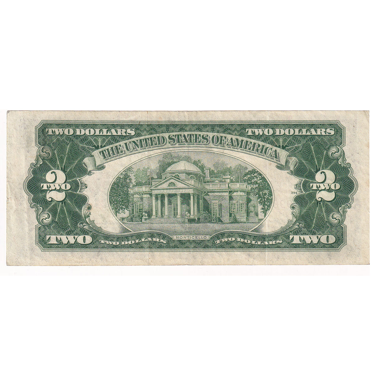1953 USA $2 Note, FR #1509, Priest-Humphrey, Extra Fine (annotations)