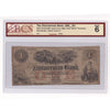 815-12-02-02R 1850s Zimmerman Bank $1, Issue from Elgin, BCS Certified G6 (holes)