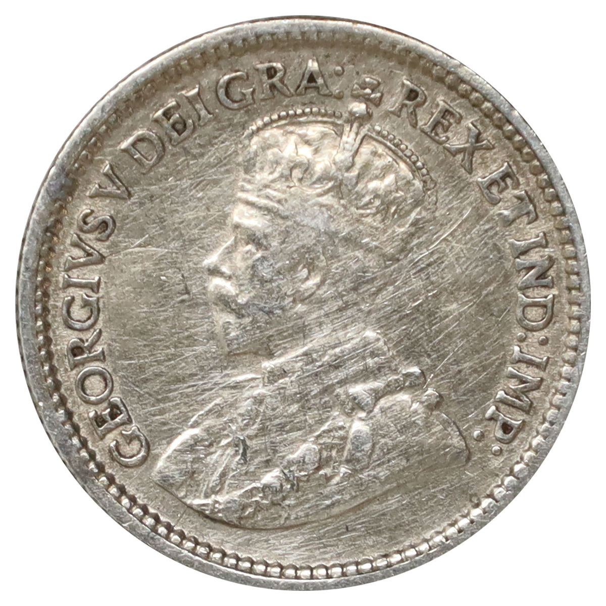 1915 Canada 5-cents Very Fine (VF20) Scratched, marks, or impaired