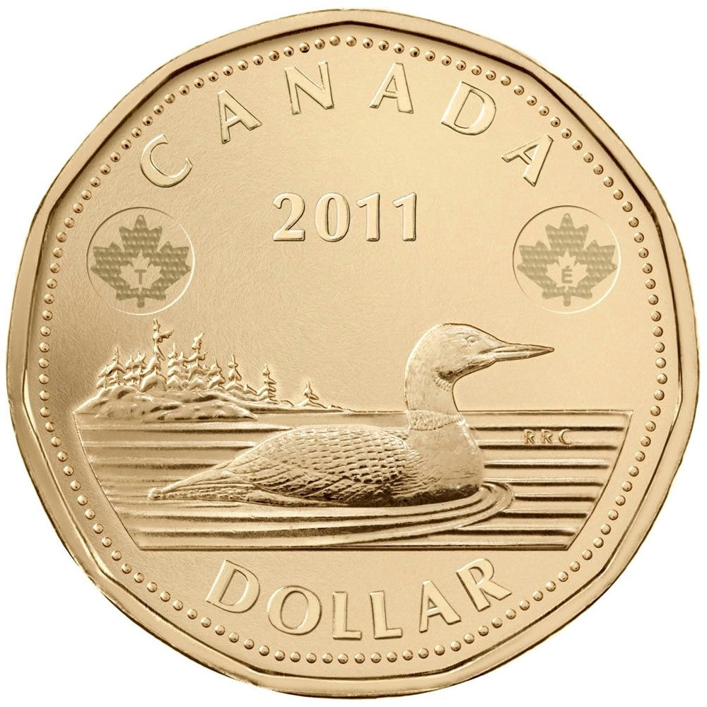 2011-2012 Canada $1 and $2 Circulation Coins and Test Token Set