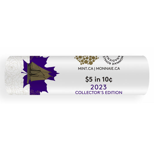 2023 Canada QEII Collector's Edition 10-cent Special Wrapped Roll of 50pcs