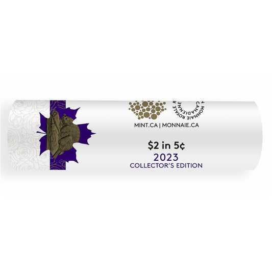 2023 Canada QEII Collector's Edition 5-cent Special Wrap Roll of 40pcs