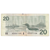 BC-58bA-i 1991 Canada $20 Bonin-Thiessen, AIX, Circ. (dam'g)