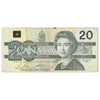 BC-58bA-i 1991 Canada $20 Bonin-Thiessen, AIX, Circ. (dam'g)