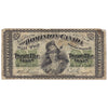 DC-1b-i 1870 Dominion 25-cent Shinplaster, Dickinson-Harington, Small B, F (dam'g)