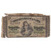 DC-1b-i-E25-i 1870 Dominion 25-cent Shinplaster, D-H, Cut out of Register, F (damaged)