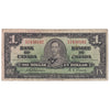 BC-21a 1937 Canada $1 Osborne-Towers, C/A, F (tears)