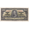 BC-25a 1937 Canada $20 Osborne-Towers, A/E (writing)