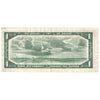 BC-37bA 1954 Canada $1 Beattie-Rasminsky, *O/Y, VF-EF (stain)