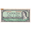 BC-37bA 1954 Canada $1 Beattie-Rasminsky, *A/Y, EF (stains)