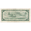 BC-37bA 1954 Canada $1 Beattie-Rasminsky, *D/O, F (tear)