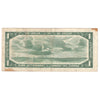 BC-37bA 1954 Canada $1 Beattie-Rasminsky, *H/Y, F-VF (stains)