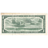 BC-37bA 1954 Canada $1 Beattie-Rasminsky, *M/Y, VF-EF (stain)