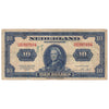 Netherlands 1943 10 Gulden Note, Pick #66a, VF (writing)