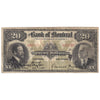 505-54-12 1914 Bank of Montreal $20 Tayler-Meredith, F-VF (writing)