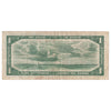 BC-29a 1954 Canada $1 Coyne-Towers, Devil's Face, B/A, F-VF (writing)