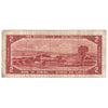 BC-30b 1954 Canada $2 Beattie-Coyne, Devil's Face, G/B, F (writing)