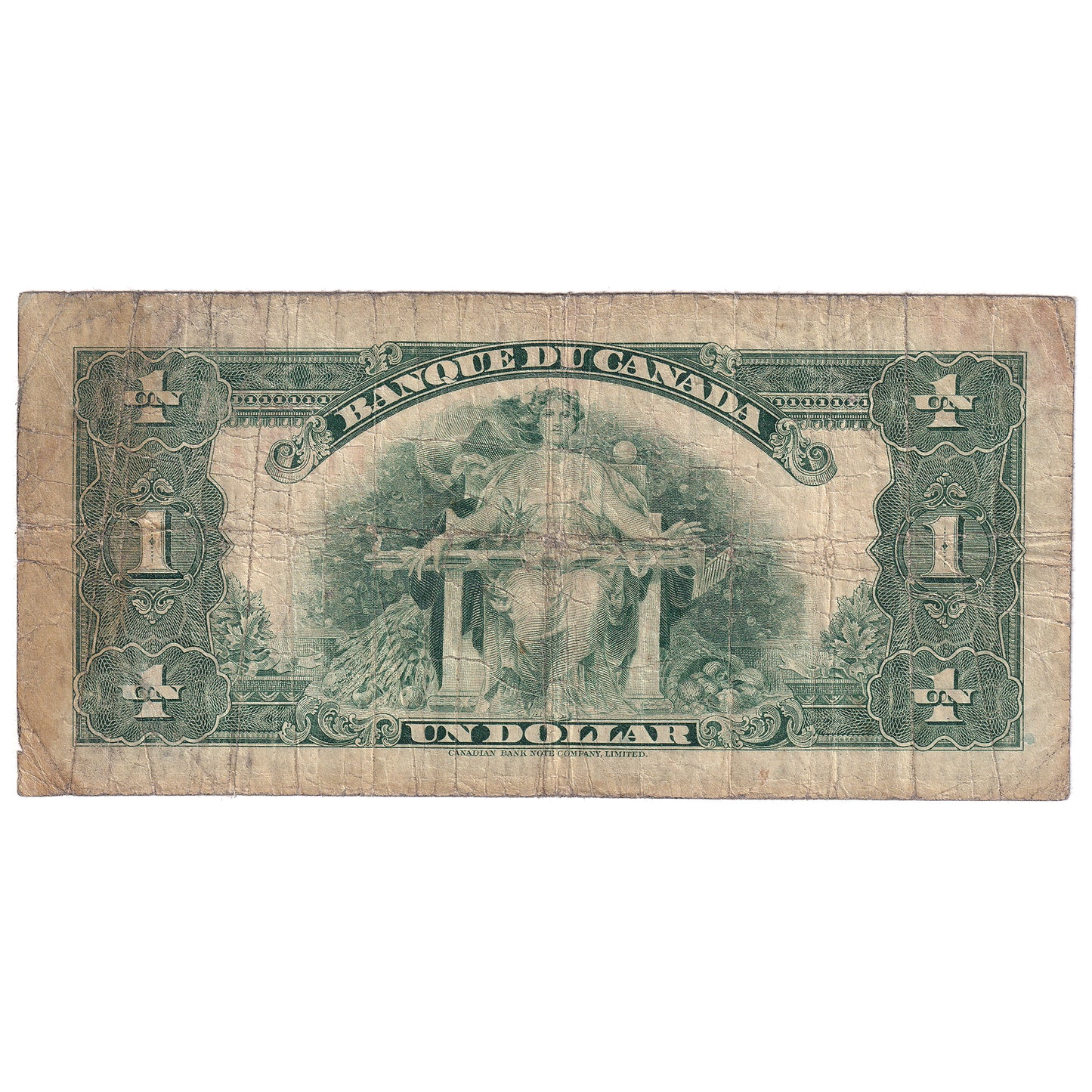 1935 Canada $1 Osborne-Towers, French, VG (stain)