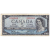 BC-31b 1954 Canada $5 Beattie-Coyne, Devil's Face, H/C, VF (dirt)