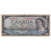 BC-31b 1954 Canada $5 Beattie-Coyne, Devil's Face, H/C, VF (dam'g)