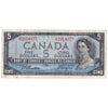 BC-31b 1954 Canada $5 Beattie-Coyne, Devil's Face, H/C, F-VF (stamp)