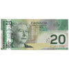 BC-64a 2005 Canada $20 Jenkins-Dodge, Neat Number ALJ3333372, Circ.