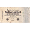 Germany 1922 500 Mark Note, 7 digit, Pick #74b, VF-EF (stains)