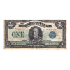 DC-25c 1923 Dominion $1 McCavour-Saunders, Blue Seal, Group 1, F (dam'g)