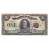 DC-25o 1923 Dominion $1 Campbell-Clark, Black Seal, Group 4, F (dam'g)