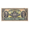 220-28-04 1938 Dominion Bank $10 Carlisle-Rae, F-VF (dam'g)
