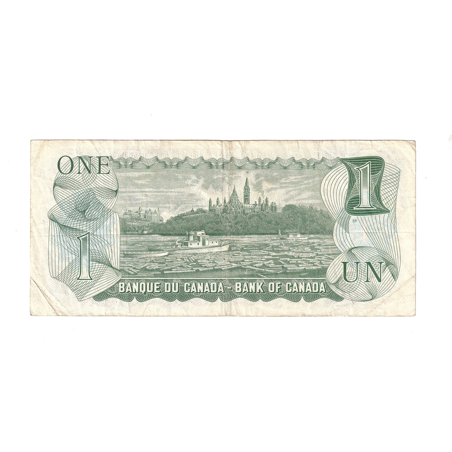 BC-46b 1973 Canada $1 Crow-Bouey, RADAR, ECP8864688,VF