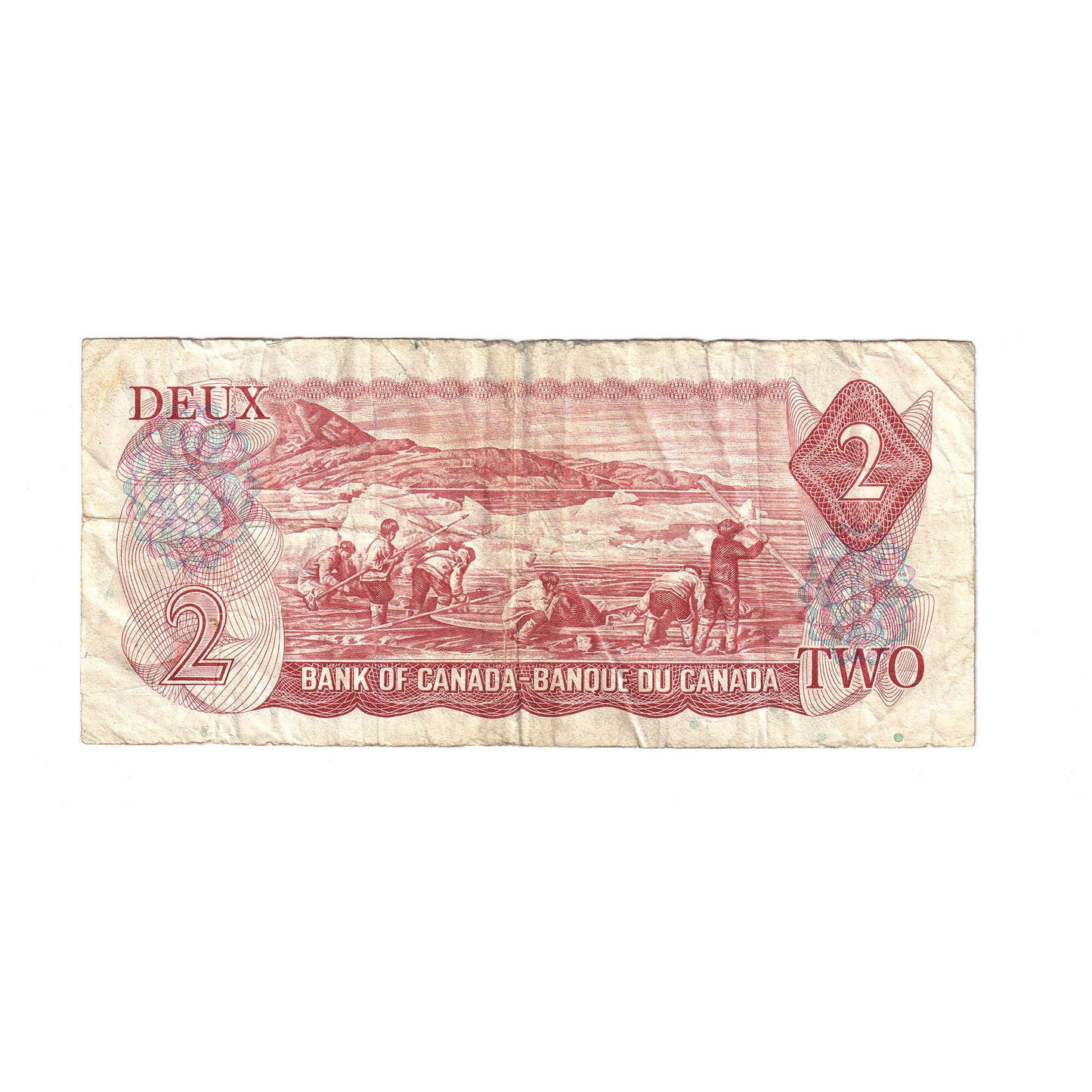 BC-47aT 1974 Canada $2 Lawson-Bouey, Test Note, RS, F (tears on edge)