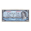 BC-31b 1954 Canada $5 Beattie-Coyne, Devil's Face, G/C, VF (tear in margin)