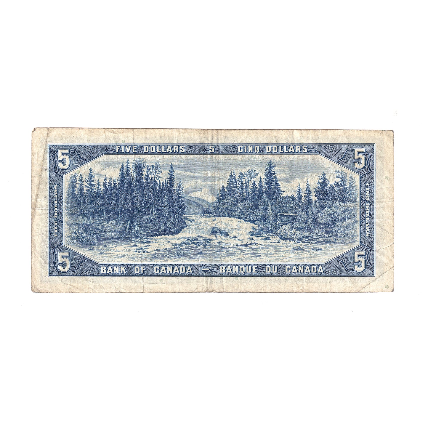 BC-39bA 1954 Canada $5 Beattie-Rasminsky, Replacement, *L/S, VF