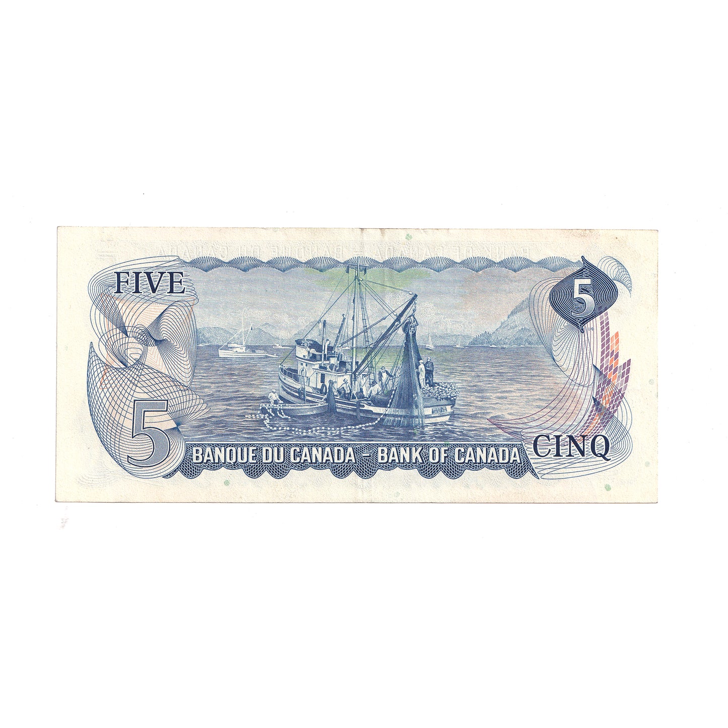 BC-48bA 1972 Canada $5 Lawson-Bouey, *SB Below 1.6M, EF-AU (writing)