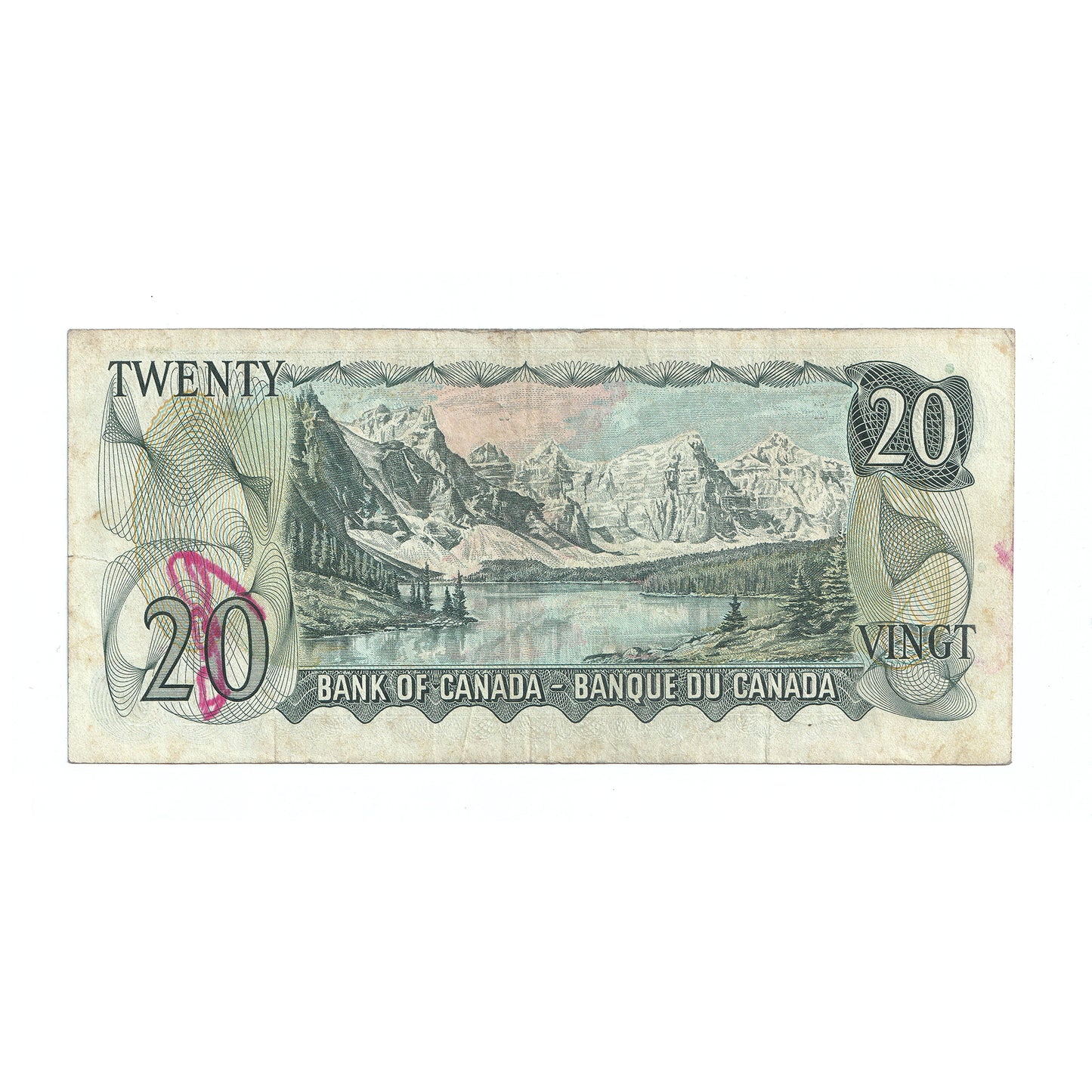 BC-50aA 1969 Canada $20 Beattie-Rasminsky, *EV, F-VF (dam'g)