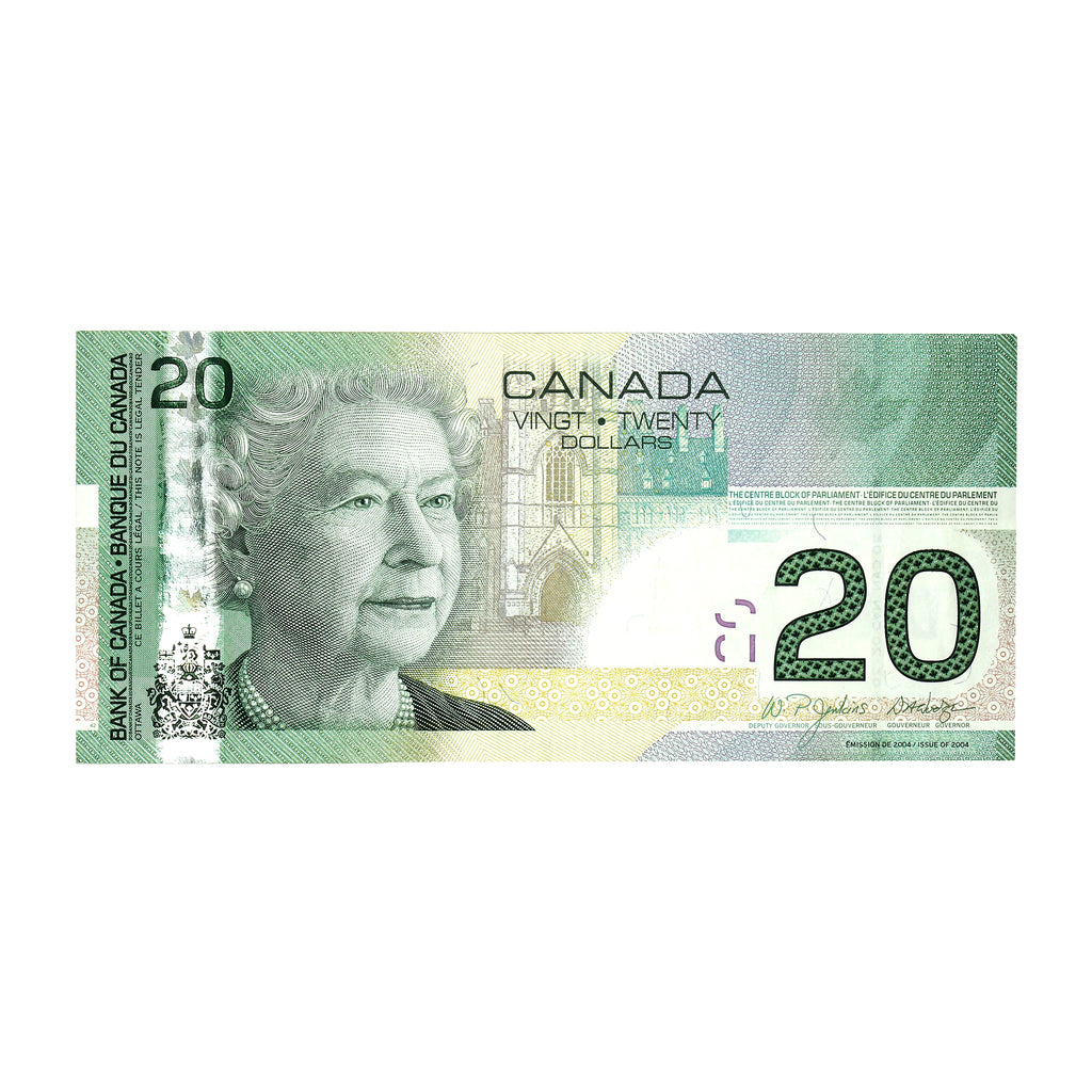 BC-64a-i 2005 Canada $20 Jenkins-Dodge, Neat Number, EYU4700000, VF-EF