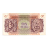 British Military Authority 1943 6 Pence Note, UNC