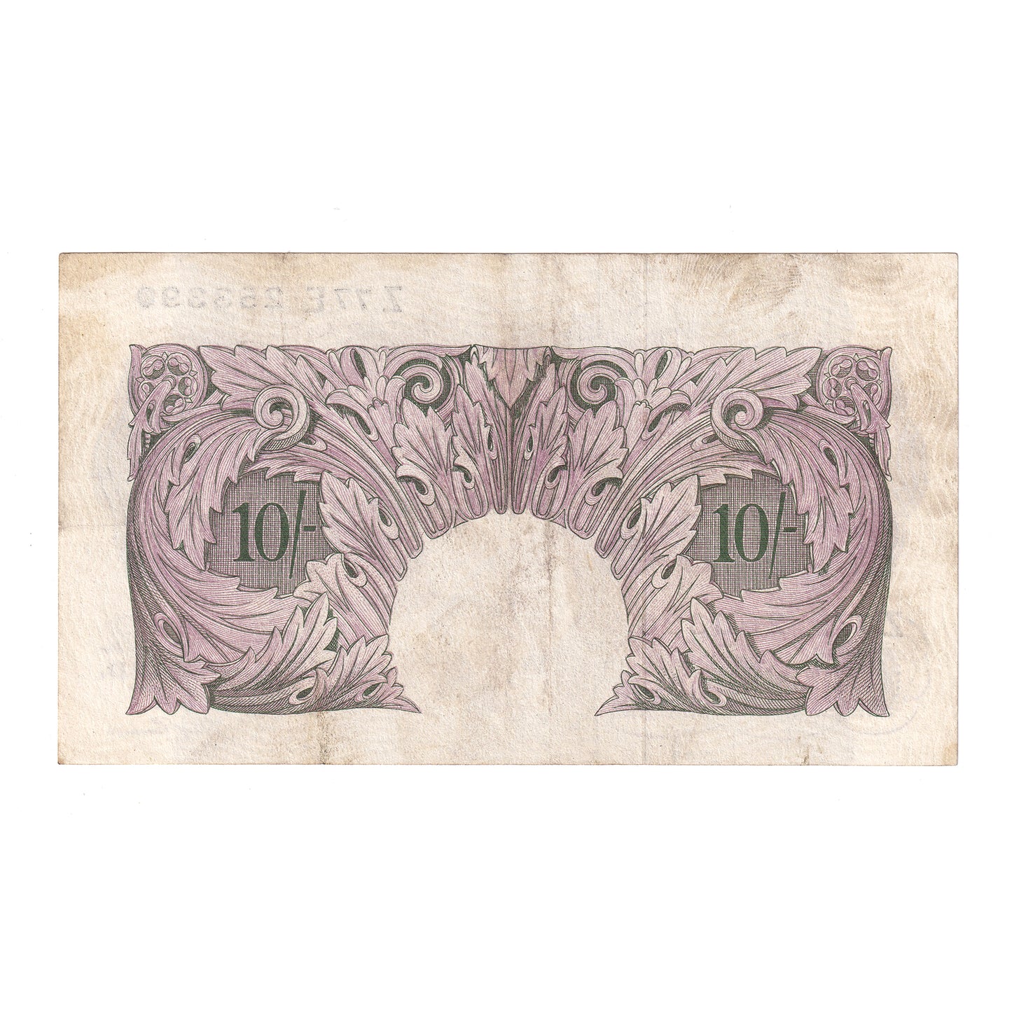 Great Britain 1940 10 Shilling Note, BE24e, Peppiatt, VF-EF