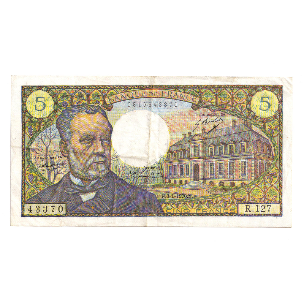 France 1970 5 Francs Note, Pick #146