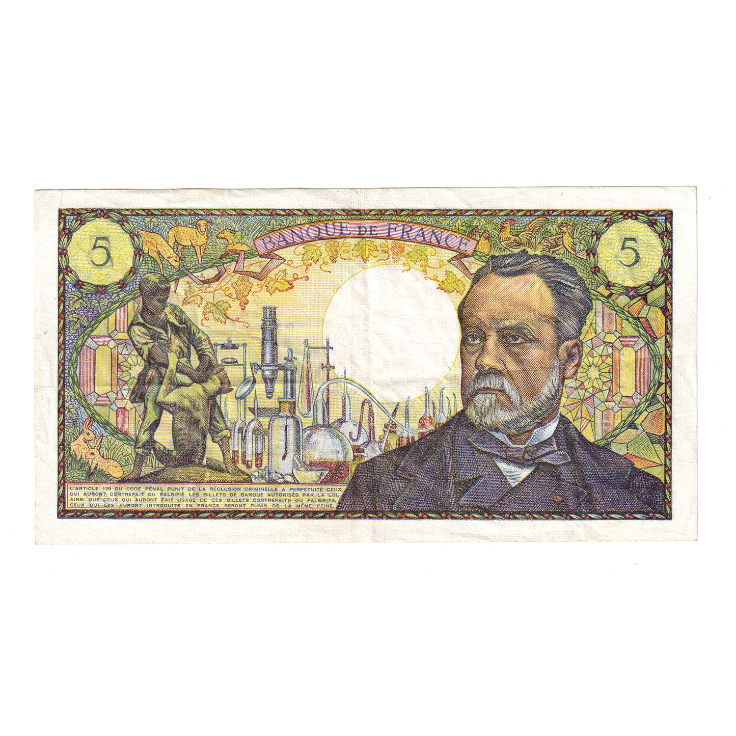 France 1970 5 Francs Note, Pick #146