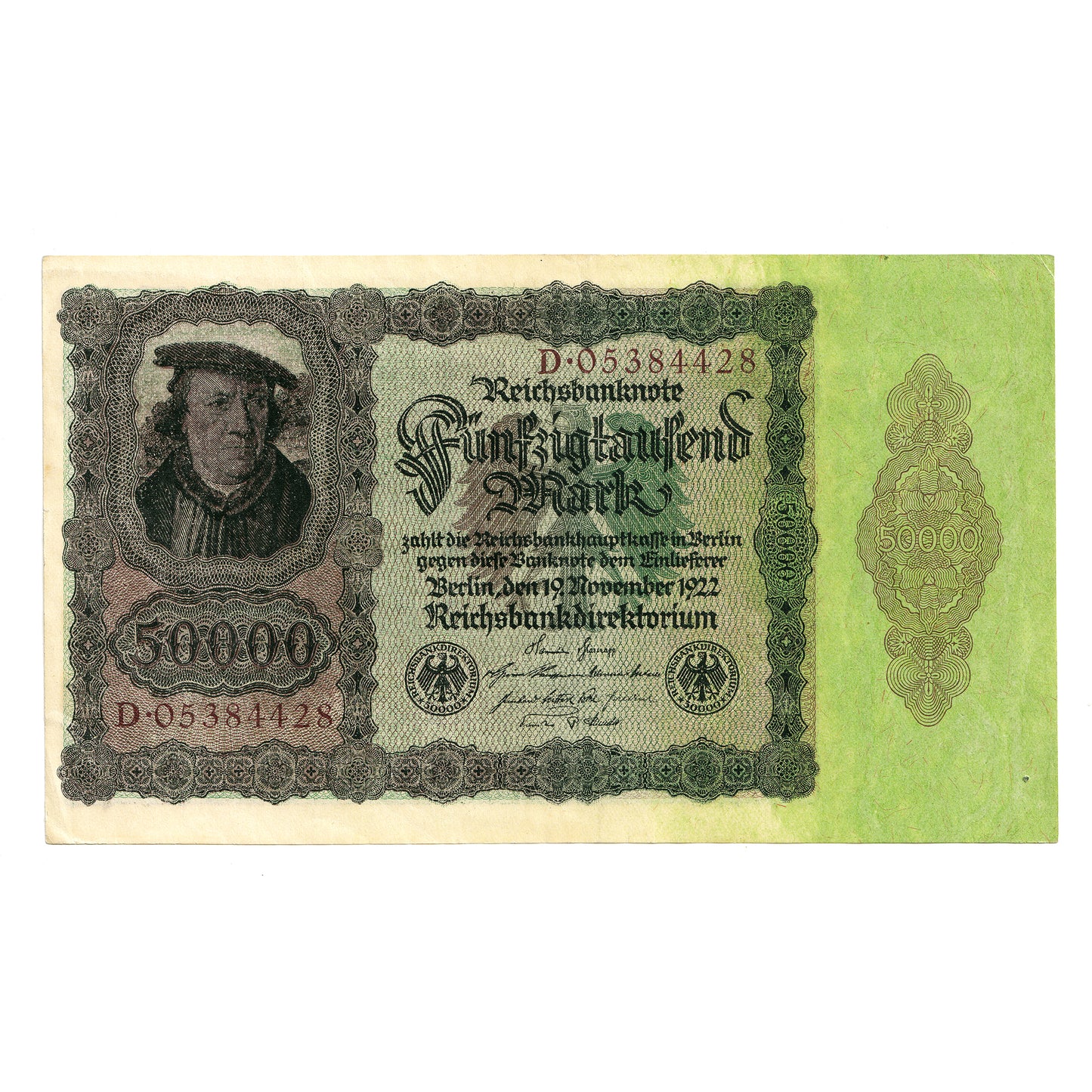Germany 1922 50,000 Mark Note, Pick #80