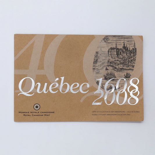 1608-2008 Quebec City's 400th Anniversary 6-coin RCM-issue Card with Medallion Set (Full)