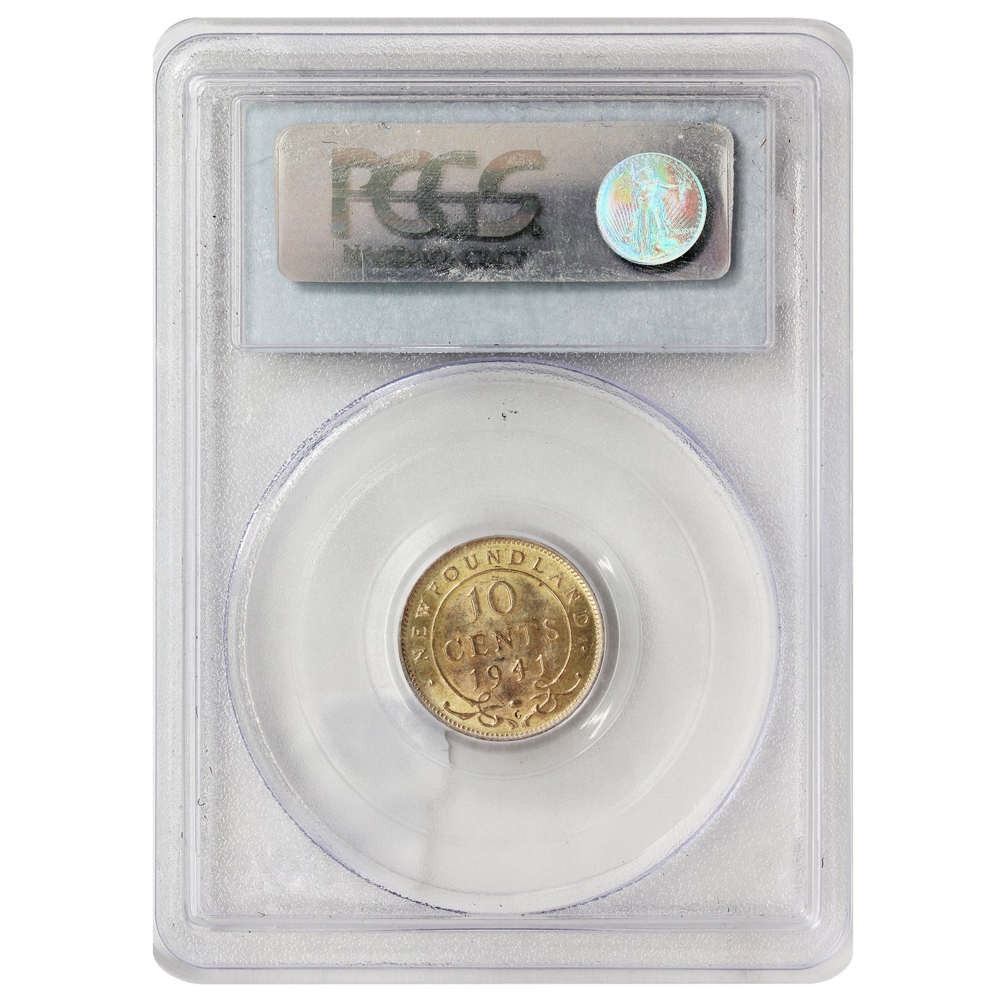 1941C Newfoundland 10-cents PCGS Certified MS62